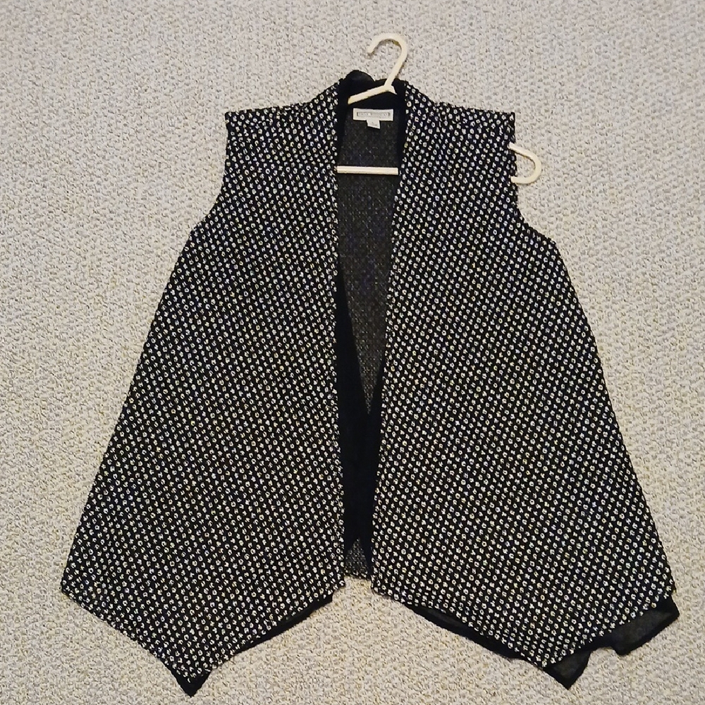 Dana Buchman Black and White Vest Size L